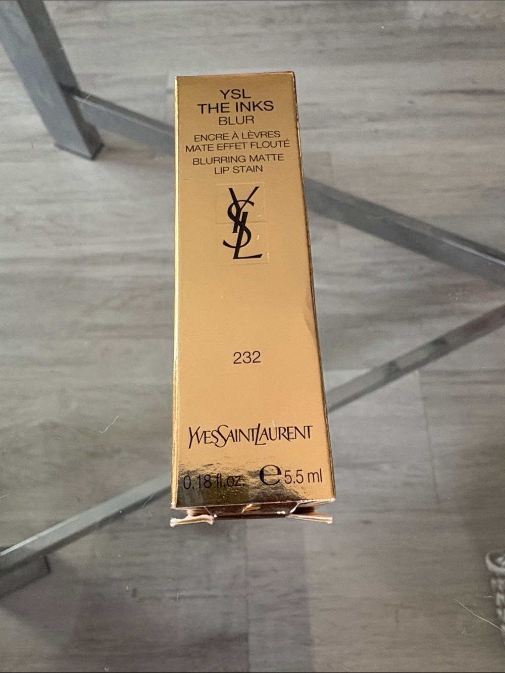 Yves Saint Laurent The Inks Blur Lip Stain 232 Gold Packaging